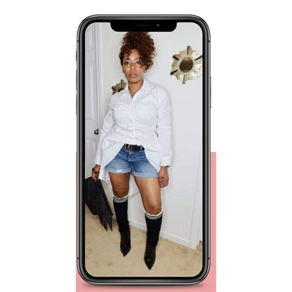 NWT Lace Trim Leg Warmers | Black - Picture 3 of 4